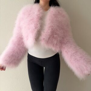 LoveShackFancy Alessio Jacket in Pink Clouds size P
